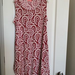 Red & White Mini Dress